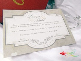 Invitación de Bodas Modelo Elegance