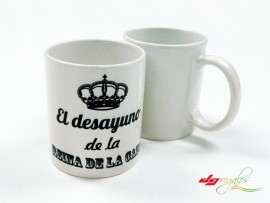 Taza personalizada 'El desayuno de la Reina'