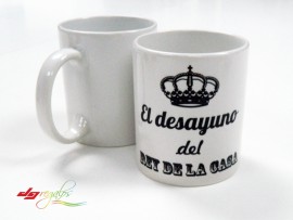 Taza personalizada 'El rey de la casa'