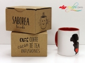 Taza personalizada 'silueta ella'