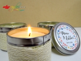 Pack de 12 velas personalizadas aromáticas MALAC