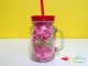 Jarra de cristal personalizada para smoothies y batidos