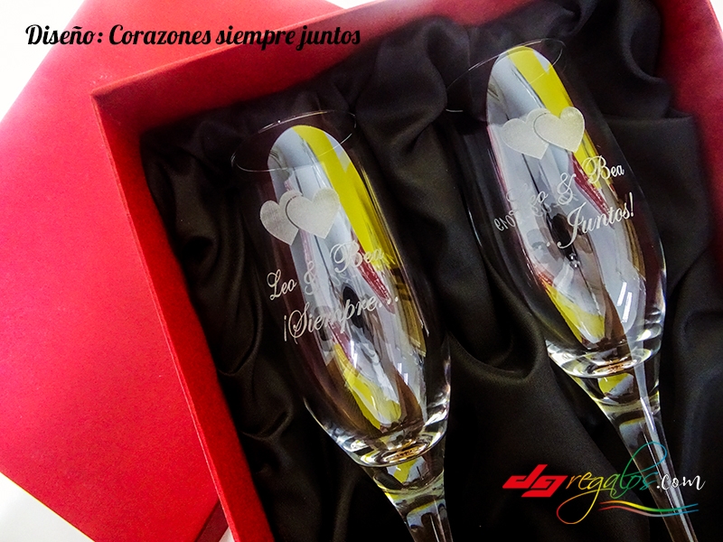 Copas de cava para novios » GumMix