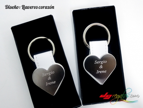 Lllavero corazon personalizado