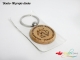 LLavero circular de madera personalizado grabado a láser