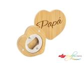 Abridor Magnético de Bambú Personalizado – Con Sistema Metálico y Grabado Láser para Botellas