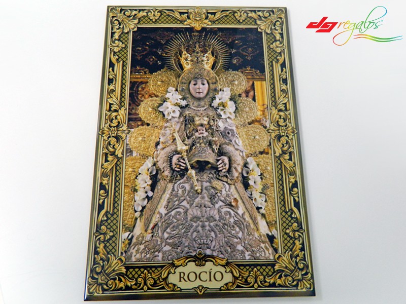 Virgen del Rocío con Retablo Oro