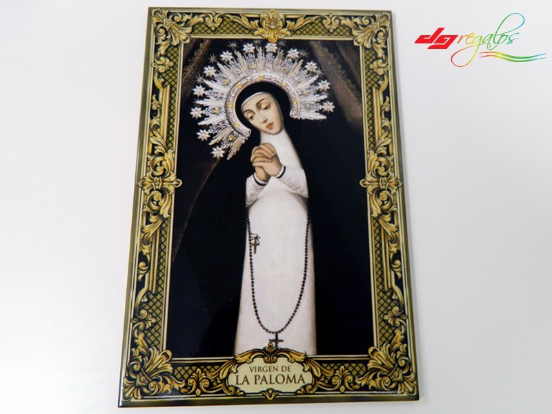 Virgen de la Paloma con Retablo Oro
