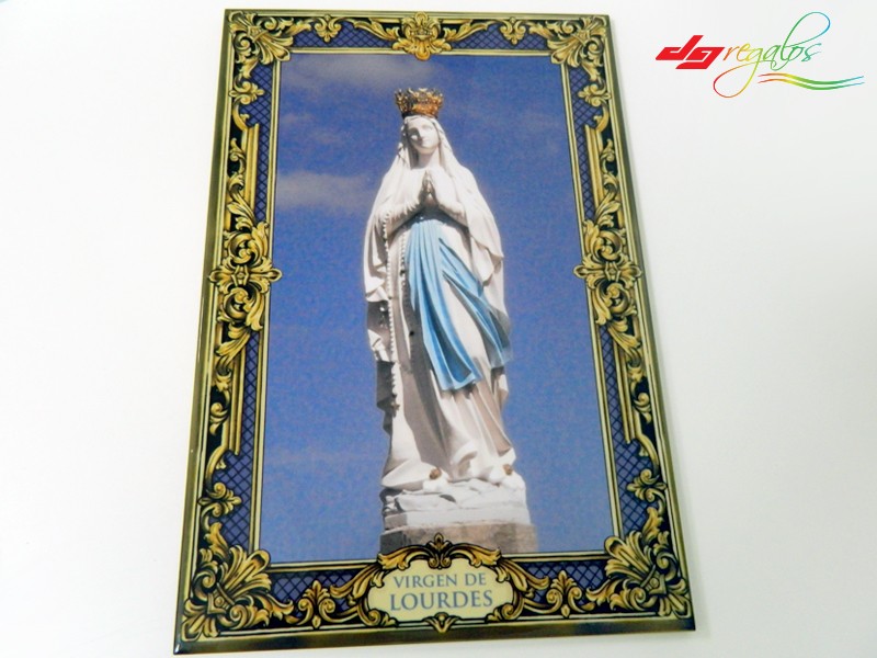 Virgen de Lourdes con Retablo Celeste